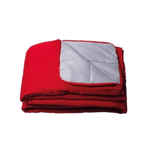 Couette Légère Reversible Gris_Rouge