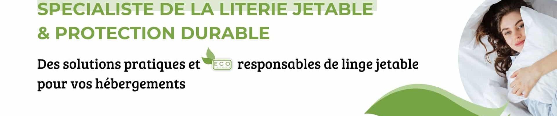 Toutlecojetable, du linge jetable ecoresponsable, du linge de toilette jetable et des kits d'accueil pour les hébergements touristiques